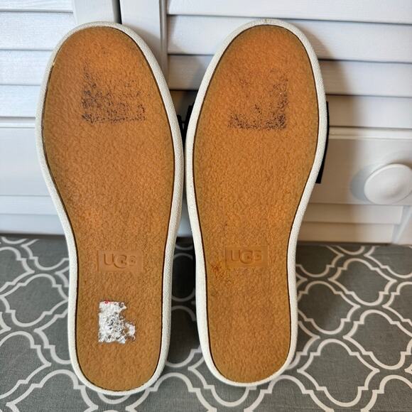 UGG Luci Bow slip-on mules black suede Women’s Size 8 Slides Minimalist Preppy - Picture 7 of 8